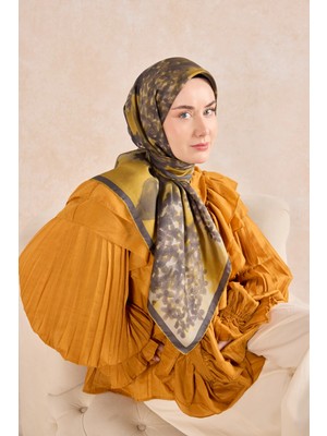 Silk Home Twill Ipek Desenli Eşarp 11526