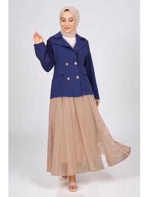 Missvalle Ceketli Eteği Tül Takım Indigo 19151