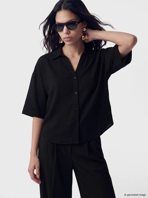 Lc Waikiki Yeni Sezon Oversize Poplin Kadın Gömlek
