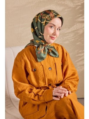 Silk Home Twill Ipek Desenli Eşarp 11530