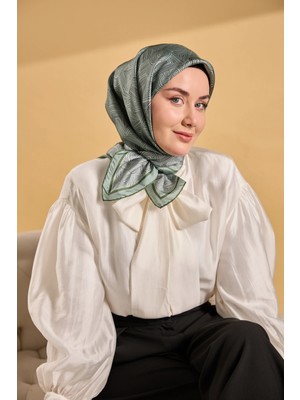 Silk Home Twill Ipek Desenli Eşarp 11536