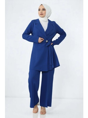 Missvalle Kuşak Detaylı Takım Indigo 19106