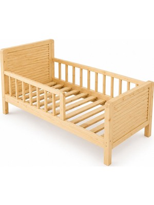 Woodensa Dogal Ahsap Çocuk ve Yetiskin Yatagi Karyola Ayakli 80X160X21 cm KRY002