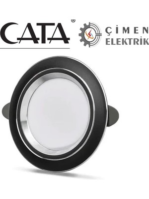 Hsc Bilişim Cata Ct 5258 Siyah Kasa Zepra LED Spot 6W 3 Renkli