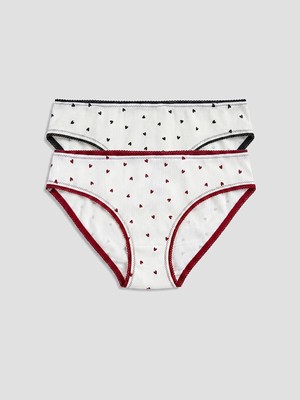 Lc Waikiki Yeni Sezon Kalp Desenli Bikini Külot 2'li