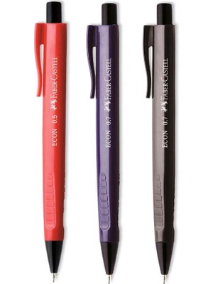 Faber-Castell Econ Mekanik Kurşun Kalem 0.7mm Çok Renkli Kaliteli Malzeme ile Kullanım Kolaylığı