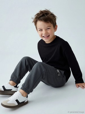 Lc Waikiki Yeni Sezon Beli Lastikli Erkek Çocuk Jogger Eşofman Alt 2'li