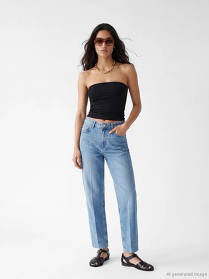 Lc Waikiki Yeni Sezon Yüksek Bel Barrel Fit Kadın Jean Pantolon