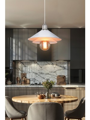 Lumen İstanbul Alba Sarkıt Beyaz - Şeffaf