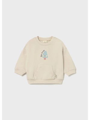 Mayoral Yenidoğan Bebek Sweatshirt Bej