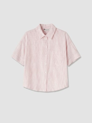 Lc Waikiki Yeni Sezon Çizgili Oversize Kadın Gömlek