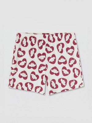 Lc Waikiki Yeni Sezon Baskılı %100 Pamuklu Kadın Şort Pijama Altı