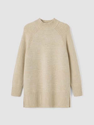 Lc Waikiki Yeni Sezon Yarım Balıkçı Yaka Oversize Kadın Triko Tunik
