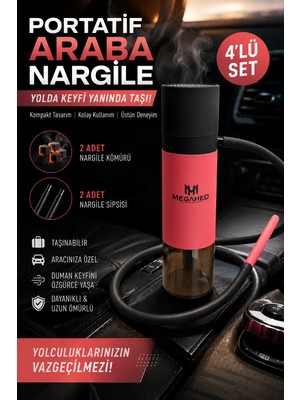 Puffstore Portatif Mini Nargile | Hafif – Taşınabilir – Pratik Kullanım |arabada & Dış Mekânda Uygun