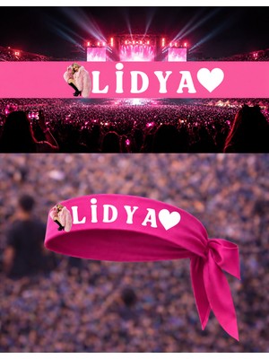 Lovver Manifest Konser Bandanası Lidya Esin Mina Zoktay Hilal Sueda  Yazılı Bandana