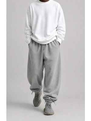 BSBSPOR Oversize Baggy Bol Paça Günlük Spor Lastikli Paça Eşofman Altı