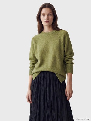 Lc Waikiki Yeni Sezon Bisiklet Yaka Oversize Kadın Triko Tunik