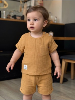 Beyzco Kids Erkek Bebek Müslin 2li Takım