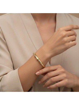 Xuping Jewelry Stil Incisi/xupıng Jewelry Timsah Sırtı Zirkon Taşlı Kelepçe