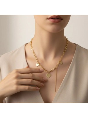 Stil Incisi/xupıng Jewelry Zincir Kalp Model Kolye