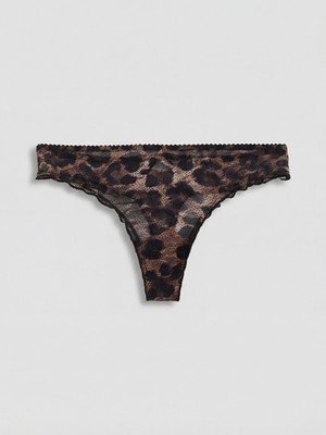 Lc Waikiki Yeni Sezon Leopar Desenli Fantezi Tanga Külot