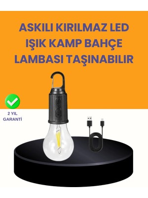 Kaia Life Akıllı Sensörlü USB Şarjlı Kamp Lambası