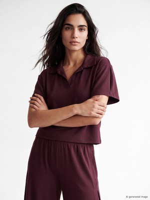 Lc Waikiki Yeni Sezon Polo Yaka Kadın Tişört