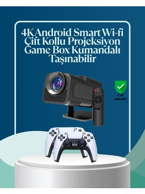 Kaia Life 450 Ansı Lümen, 4K Destekli Kompakt Ev Projektörü