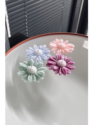 A V Concept 25 Adet Yüzen Papatya Mum Seti – 4 Renk Karışık Dekoratif Suda Yüzen Çiçek Mum | Mürdüm, Pudra Pembe, Mint Yeşil, Gökyüzü Mavi