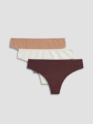 Lc Waikiki Yeni Sezon Düz Tanga Külot 3'lü