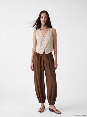 Lc Waikiki Yeni Sezon Beli Lastikli Kadın Jogger Pantolon