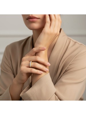 Xupıng Jewelry Beş Taş Yüzük