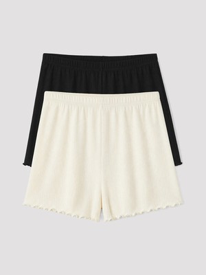 Lc Waikiki Yeni Sezon Beli Lastikli Kadın Şort Pijama Altı 2'li