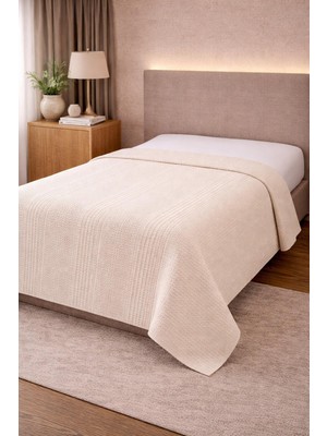 Bikaya Home Tek Kişilik Pamuklu Petek Pike 160X220 cm | Hafif, Nefes Alabilir ve Konforlu | Yazlık & Günlük Kullanım