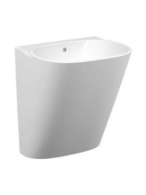 VitrA Frame Yarım Monoblok Lavabo, 50CM, Beyaz (Batarya Deliksiz)
