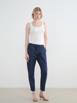 Lc Waikiki Yeni Sezon Beli Lastikli Carrot Fit Kadın Jean Pantolon