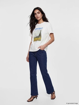Lc Waikiki Yeni Sezon Yüksek Bel Flare Kadın Jean Pantolon