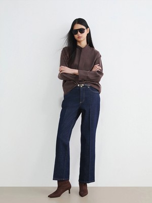Lc Waikiki Yeni Sezon Beli Kemerli Straight Fit Kadın Jean Pantolon