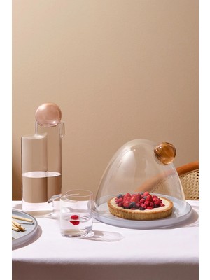 Paşabahçe Nude Juno Cake Dome, Dekoratif, 1 Adet