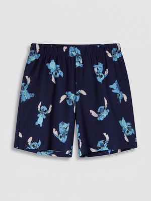 Lc Waikiki Yeni Sezon Stitch Baskılı %100 Pamuklu Kadın Pijama Altı