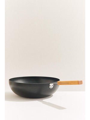 Paşabahçe Wok Tava 28 cm Siyah, Dekoratif, 1 Adet