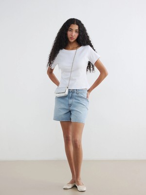 Lc Waikiki Yeni Sezon Regular Fit Kadın Jean Şort