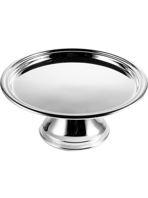 Paşabahçe Kaplama Kek Standı 25 cm Silver, Dekoratif, 1 Adet