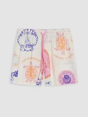 Lc Waikiki Yeni Sezon Desenli Kadın Şort Pijama Alt