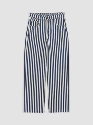 Lc Waikiki Yeni Sezon Çizgili Straight Fit Kadın Jean Pantolon