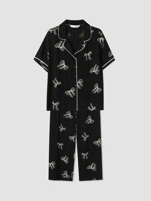 Lc Waikiki Yeni Sezon Gömlek Yaka Desenli Kadın Pijama Takımı