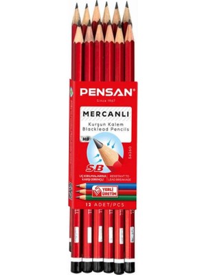 Pensan Mercanlı Kurşun Kalem - 12 Adet