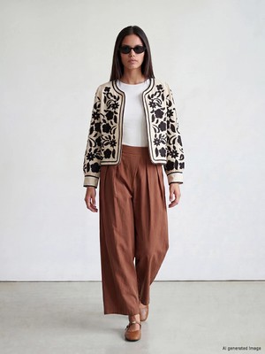 Lc Waikiki Yeni Sezon Loose Fit  Kadın Pileli Pantolon Etek