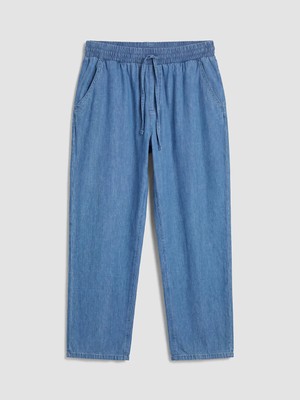 Lc Waikiki Yeni Sezon Beli Lastikli Mom Fit Kadın Jean Pantolon