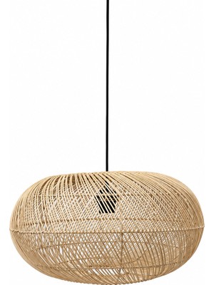 Naturel Dekor Rattan Küre Avize 43 cm - Bohem, Iskandinav, Modern, Doğal, Kappeland, Aydınlatma